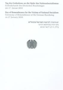 Broschüre des Deutschen Bundestages zu Gedenktag 27. Januar