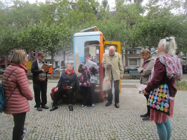 Lesung am 5. September 2020 an der MierendorffboXX.